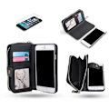 Miniatyrbillede 1 af 10: iPhone 6/6S - Pung Etui & Beskyttelse Svart