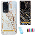 Miniatyrbillede 1 af 8: Huawei P40 Pro - Marmorbeskyttelse Svart