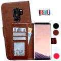 Miniatyrbillede 1 af 10: Glat læder etui til Samsung Galaxy S9 Plus Vit
