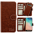 Miniatyrbillede 2 af 3: Komfort & Beskyttelse S10 med Læder - Samsung Galaxy S10 Etui Svart
