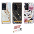 Miniatyrbillede 1 af 7: Huawei P40 Pro - Etui Beskyttelse Blomster / Marmor Svart
