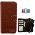 Miniatyrbillede 1 af 3: Komfort & Beskyttelse S10 med Læder - Samsung Galaxy S10 Etui Svart