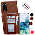 Pikkukuva 1 / 10: Suojaa Galaxy S20 - Nahkakotelo! Svart