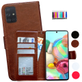 Miniatyrbillede 1 af 10: Beskyt din Galaxy A71 - Læder etui! Rosa