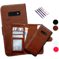 Miniatyrbillede 1 af 10: Samsung Galaxy S10e - PU Læderpung Etui Brun