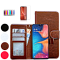 Miniatyrbillede 1 af 10: Beskyt din Samsung Galaxy A10 - Læder etui! Brun