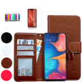 Miniatyrbillede 1 af 10: Beskyt din Samsung Galaxy A10 - Læder etui! Rosa
