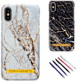 Miniatyrbillede 1 af 5: iPhone X/Xs - Beskyttelse af marmor Svart