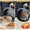 Miniatyrbillede 9 af 10: 100 stk. engangspapir til luftfriture, non-stick bagepapir