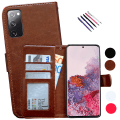 Miniatyrbillede 1 af 10: Samsung Galaxy S20 FE - PU Læder Pung Etui Svart
