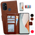 Miniatyrbild 1 av 10: OnePlus Nord N100 - Läderfodral / Skydd Brun