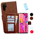 Pikkukuva 1 / 10: Huawei P30 Pro - PU Nahkainen Lompakkokotelo Svart