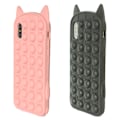 Miniatyrbillede 3 af 7: iPhone X/Xs - Etui Beskyttelse Pop It Fidget Rosa