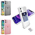Miniatyrbillede 1 af 10: iPhone 11 - Kort etui Beskyttelse Transparent Grå