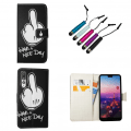 Pikkukuva 1 / 2: Huawei P20 Pro - PU Nahkainen Lompakkokotelo + Kosketus