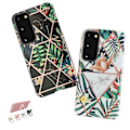 Pikkukuva 1 / 7: Samsung Galaxy S20 - Geometrinen kukkakuori Vit