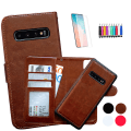 Miniatyrbillede 1 af 10: Samsung Galaxy S10 Plus - PU Læder Pung Etui Svart