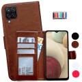 Miniatyrbillede 1 af 10: Samsung Galaxy A12 / A12 5G - PU Læder Pung Etui Brun