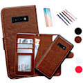 Miniatyrbillede 1 af 10: Samsung Galaxy S10e - PU Læder Pung Etui Svart