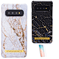 Miniatyrbillede 1 af 9: Samsung Galaxy S10 - Marmorbeskyttelse Svart
