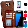 Miniatyrbillede 1 af 10: Læder etui / pung - Samsung Galaxy S7 Rosa