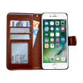 Miniatyrbillede 4 af 5: iPhone 7/8/SE (2020 & 2022) - PU Læderpung Etui Svart