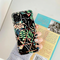 Miniatyrbillede 3 af 4: iPhone 12 Pro - Geometrisk Blomster Etui Svart