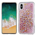 Pikkukuva 2 / 5: iPhone X/Xs - Liikkuva glitter 3D Bling -puhelinkotelo