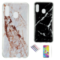 Miniatyrbillede 1 af 3: Beskyt din Samsung Galaxy A20e med marmorcover Svart