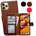 Pikkukuva 1 / 11: Suojaa iPhone 11 Pro Max -puhelimeesi nahkakotelolla! Svart