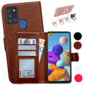 Pikkukuva 1 / 9: Suojaa Galaxy A21s - Nahkakotelot! Svart