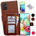 Pikkukuva 1 / 10: Suojaa Galaxy A71 - Nahkakotelot! Brun