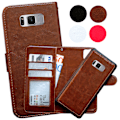 Miniatyrbillede 1 af 9: Samsung Galaxy S8 - PU Læderpung Etui