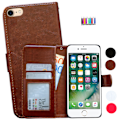 Miniatyrbillede 1 af 10: iPhone 5/5s/SE2016 - Pungetui i læder + Touchpen Vit