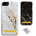 Miniatyrbillede 1 af 3: iPhone 7/8/SE (2020 & 2022)/SE (2020) - Beskyttelse af marmor Svart