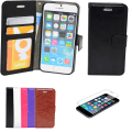 Miniatyrbillede 1 af 6: Læderetui til iPhone 5/5s Vit