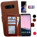 Pikkukuva 1 / 10: Samsung Galaxy Note 8 - Nahkakotelo / Lompakko Vit
