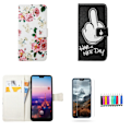 Miniatyrbillede 1 af 3: Huawei P20 Pro - PU Læder Pung Etui Svart