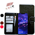 Miniatyrbillede 1 af 10: Huawei Mate 20 Lite - PU Læder Pung Etui Svart