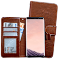 Miniatyrbild 2 av 10: Smidigt Läderfodral för Samsung Galaxy S9 Plus