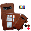 Miniatyrbillede 1 af 10: Samsung Galaxy S10 Plus - PU Læder Pung Etui Svart