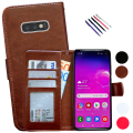 Miniatyrbillede 1 af 10: Samsung Galaxy S10e - PU Læderpung Etui Vit