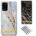 Miniatyrbillede 1 af 7: Samsung Galaxy S20 Plus - Marmorbeskyttelse Vit
