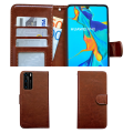Miniatyrbillede 2 af 6: Huawei P40 - PU Læderpung Etui Brun