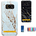 Miniatyrbillede 1 af 6: Samsung Galaxy S8 - Cover / Beskyttelse / Marmor Svart
