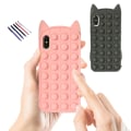 Pikkukuva 1 / 7: iPhone X/Xs - Kotelosuoja Pop It Fidget Rosa