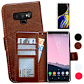 Miniatyrbillede 1 af 10: Samsung Galaxy Note 9 - PU Læder Pung Etui Brun