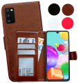 Miniatyrbillede 1 af 10: Samsung Galaxy A41 - PU Læder Pung Etui Svart