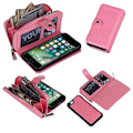 Miniatyrbillede 3 af 5: iPhone 7 Plus / 8 Plus - PU Læder Pung Etui Rosa