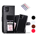Miniatyrbillede 1 af 9: iPhone 12 Mini - PU Læder Pung Etui Svart